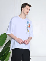 Everyday 100% Cotton BoxFaces T-shirt – White