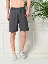 Easy Multi-Pocket Cotton Shorts – Charcoal Grey