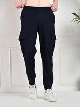 Utility Cargo Jogger with Pockets - Navy Blue