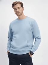 Ultra-Warm Fleece Sweatshirt - Sky Blue