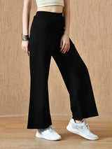 Women's Signature Cotton Flared Pant - Black