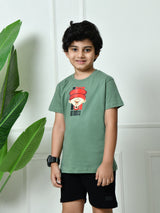 100% Cotton Playful Be Dope T-shirt – Pista Green