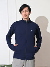 FITINC Sunscreen Jacket with Thumb Hole & Coolrush Technology - Navy Blue