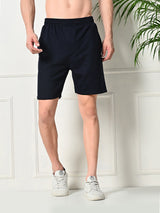 Easy Multi-Pocket Cotton Shorts – Navy Blue