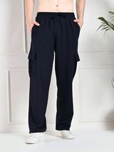 All-Weather Cargo Jogger with Pockets - Navy Blue