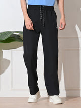 Men’s All-Season Relaxed Fit Track Pants - Black