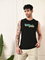 Easy-Wear California Colorful Cotton Sando – Black