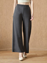 Women's Signature Cotton Flared Pant - Charcoal