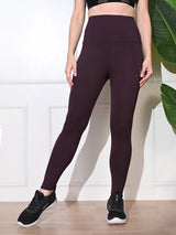 Anywear Active Stylish Gym Tights – Wine