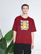 Everyday 100% Cotton Optimistic T-shirt – Maroon