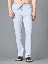 Essential Regular Fit Cotton Track Pant – Melange Grey
