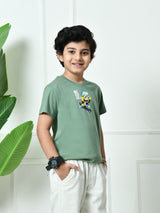 100% Cotton Playful Be Cool T-shirt – Pista Green