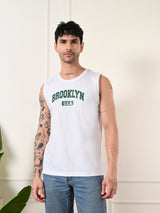 Easy-wear BrooklynUSA Cotton Sando – White