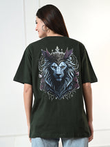 Classic 100% Cotton Lioness T-shirt – Green