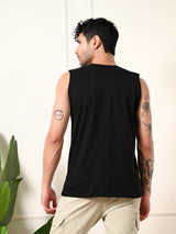 Easy-Wear California Colorful Cotton Sando – Black