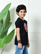 100% Cotton Playful Ice Cream T-shirt – Black