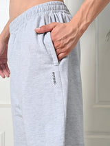 Easy Multi-Pocket Cotton Shorts – Melange Grey