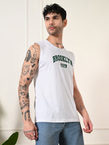 Easy-wear BrooklynUSA Cotton Sando – White