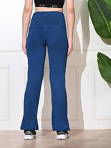 Effortless Women's Lycra Flared Tights - Classic Blue