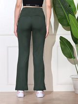 Effortless Women's Lycra Flared Tights - Sage