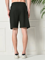 Easy Multi-Pocket Cotton Shorts – Bottle Green