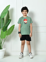 100% Cotton Playful Be Dope T-shirt – Pista Green