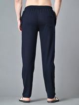 Essential Regular Fit Cotton Track Pant – Navy Blue