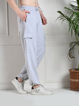 All-Weather Cargo Jogger with Pockets - Melange Grey