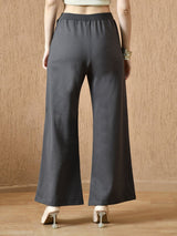 Women's Signature Cotton Flared Pant - Charcoal