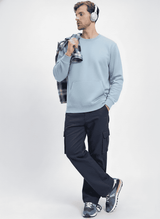 Ultra-Warm Fleece Sweatshirt - Sky Blue