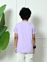 100% Cotton Playful ABCD T-shirt – Lavender