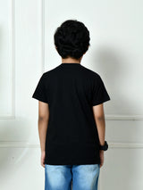 100% Cotton Playful Optimistic T-shirt – Black