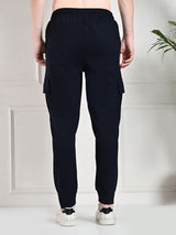 Utility Cargo Jogger with Pockets - Navy Blue