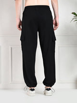 All-Weather Cargo Jogger with Pockets - Black