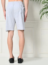 Easy Multi-Pocket Cotton Shorts – Melange Grey