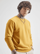 Ultra-Warm Fleece Sweatshirt - Mustard