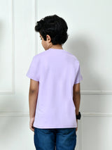 100% Cotton Playful Lazy Panda T-shirt – Lavender