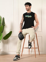 Easy-Wear California Colorful Cotton Sando – Black