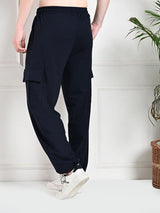All-Weather Cargo Jogger with Pockets - Navy Blue