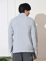 FITINC Sunscreen Jacket with Thumb Hole & Coolrush Technology - Light Grey