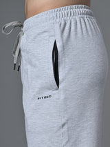 Essential Regular Fit Cotton Track Pant – Melange Grey