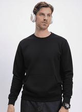 Ultra-Warm Fleece Sweatshirt - Black