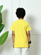 100% Cotton Playful Gaming T-shirt – Yellow