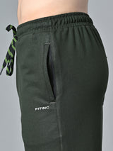 Essential Regular Fit Cotton Track Pant - Green