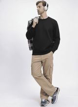 Ultra-Warm Fleece Sweatshirt - Black