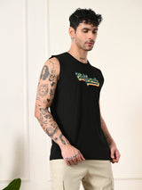 Easy-Wear California Colorful Cotton Sando – Black