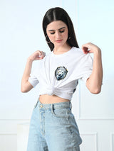 Classic 100% Cotton Lioness T-shirt – White