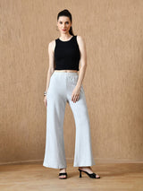 Women's Signature Cotton Flared Pant - Melange Grey