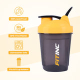 ShakePro 300ml Protein Shaker for Pre & Post Workout Mixes - Yellow