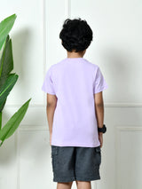 100% Cotton Playful Optimistic T-shirt – Lavender